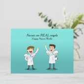 Krankenschwester Angels Nurses Week Card Karte (Stehend Vorderseite)