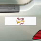 Krankenschwester angetrieben durch Kaffee Autoaufkleber (Auf Auto)