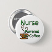 Krankenschwester angetrieben durch Kaffee Button (Vorne & Hinten)
