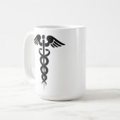 Krankenschwester/Anker Kaffeetasse (Vorderseite Links)