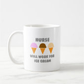 Krankenschwester ... arbeitet für Eiscreme Kaffeetasse (Links)