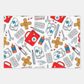 Krankenschwester, Arzt, Medizin, Gesundheitswesen Geschenkpapier Set (Vorderseite)