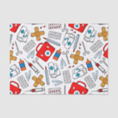 Krankenschwester, Arzt, Medizin, Gesundheitswesen Seidenpapier (Vorderseite)