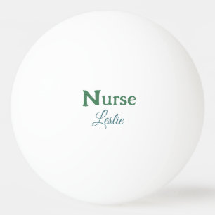 Krankenschwester Arzt Name Text grün blau sipl Tischtennisball