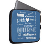 Krankenschwester Attributes/ONCOLOGY Laptopschutzhülle (Vorne Rechts)