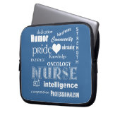 Krankenschwester Attributes/ONCOLOGY Laptopschutzhülle (Vorderseite Links)