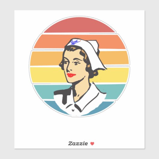 Krankenschwester Aufkleber (Blatt)