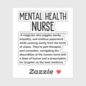Krankenschwester Aufkleber (Blatt)