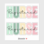 Krankenschwester Aufkleber (Blatt)