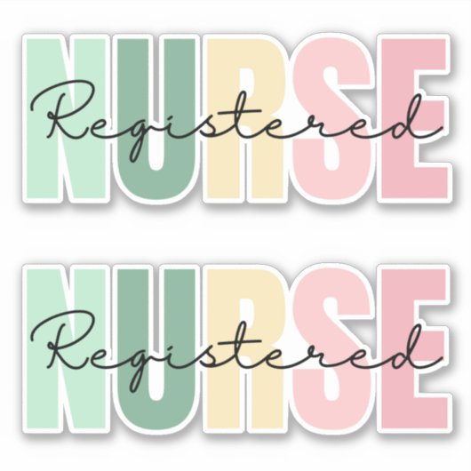 Krankenschwester Aufkleber (Vorderseite)