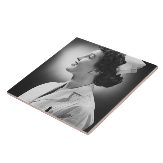 Krankenschwester-Aufstellung Fliese (Seite)