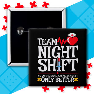 Krankenschwester-Aufwertung Gewitterteam Night Shi Button
