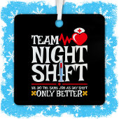 Krankenschwester-Aufwertung Gewitterteam Night Shi Ornament Aus Metall