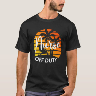 Krankenschwester außer Dienst Sommerferien Palmens T-Shirt