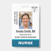 Krankenschwester Ausweis Foto Logo RN Personal Mod (Vorderseite)