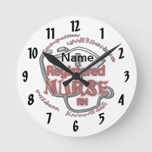 Krankenschwester-Axiom Runde Wanduhr