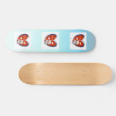 Krankenschwester-Bär mit Herz-T-Shirts und Geschen Skateboard (Horizontal)