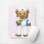 Krankenschwester-Bär - Teddybär Mousepad (Mit Mouse)