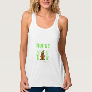 Krankenschwester bei Tag, Hexe bei Nacht Halloween Tank Top