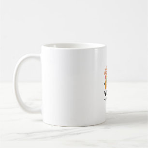 Krankenschwester bei Tag, Hexe bei Nacht, Vintage- Kaffeetasse