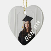 Krankenschwester, benutzerdefiniertes Foto, BSN RN Keramik Ornament (Links)