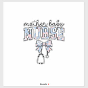 Krankenschwester Blumen-Schleife-Shirt-Design für Aufkleber