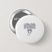 Krankenschwester Blumen-Schleife-Shirt-Design für Button (Vorne & Hinten)