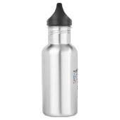 Krankenschwester Blumen-Schleife-Shirt-Design für Edelstahlflasche (Links)