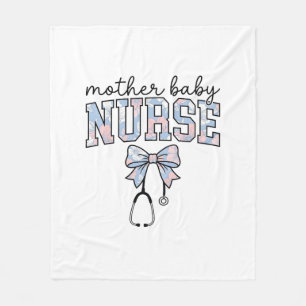 Krankenschwester Blumen-Schleife-Shirt-Design für Fleecedecke