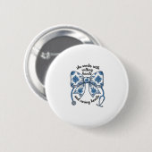 Krankenschwester Blumen-Schleife Stethoskop Vintag Button (Vorne & Hinten)