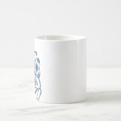 Krankenschwester Blumen-Schleife Stethoskop Vintag Kaffeetasse (Mittel)