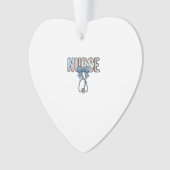 Krankenschwester-Bow-Stethoskop Vintage-Blumenmust Ornament (Vorderseite)
