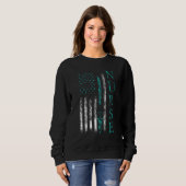 Krankenschwester Brief Initial Registrierte Kranke Sweatshirt (Vorne ganz)