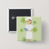 Krankenschwester Button (Vorne & Hinten)