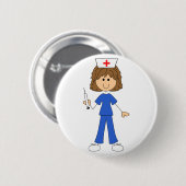 Krankenschwester Button (Vorne & Hinten)