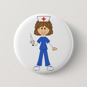 Krankenschwester Button