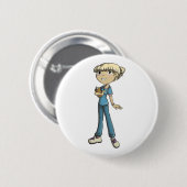 Krankenschwester Button (Vorne & Hinten)