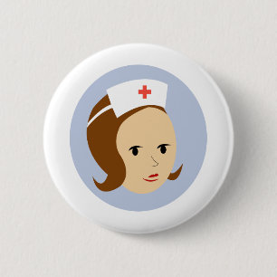 Krankenschwester Button