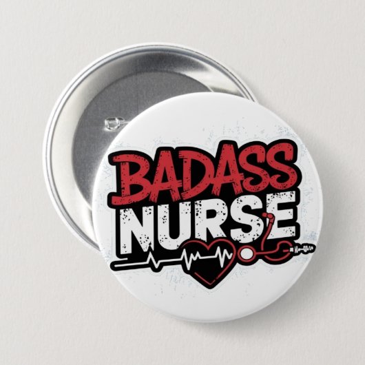 Krankenschwester Button (Vorne & Hinten)