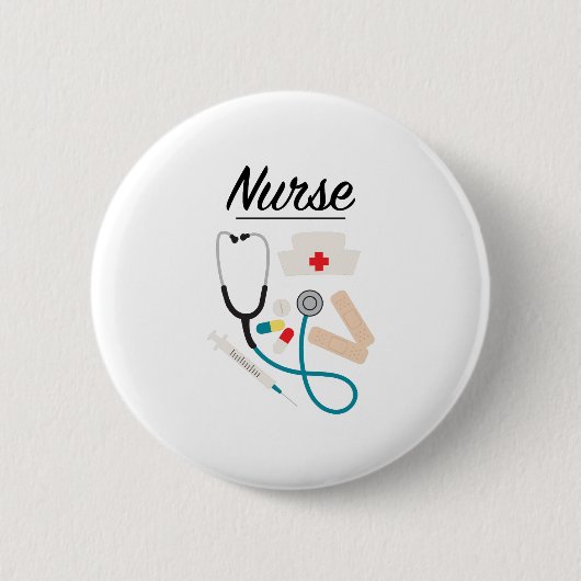 Krankenschwester Button (Vorderseite)