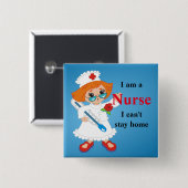 Krankenschwester Button (Vorne & Hinten)
