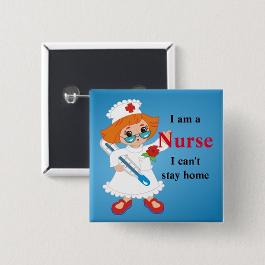 Krankenschwester Button (Vorne & Hinten)