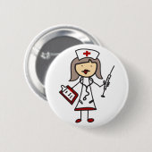 Krankenschwester Button (Vorne & Hinten)