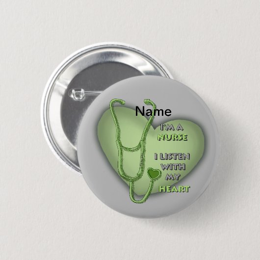 Krankenschwester Button (Vorne & Hinten)