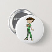 Krankenschwester Button (Vorne & Hinten)