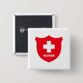 Krankenschwester-Button Button (Vorne & Hinten)