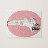 Krankenschwester-Button oben Puzzle (Horizontal)