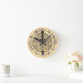 Krankenschwester Caduceus Runde Wanduhr (Zuhause)