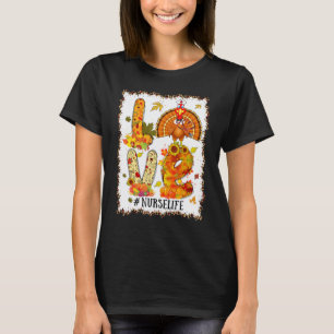 Krankenschwester Cna Betreuer Erntedankfest Herbst T-Shirt