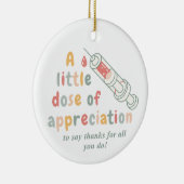 Krankenschwester Danke Geschenk Ornament – Eine kl (Rechts)
